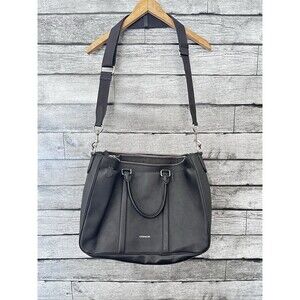 COACH Black Leather METROPOLITAN 71695 Briefbag Messenger Business Bag